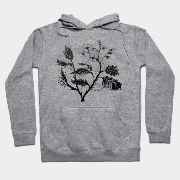 Flower Drawing Hoodie by AbstractIdeas